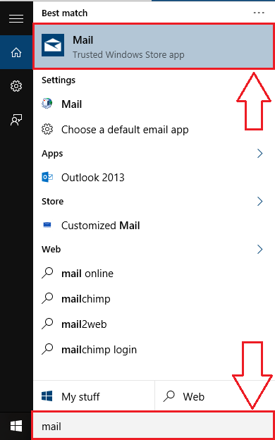 remove email account from windows 10 email and app accounts